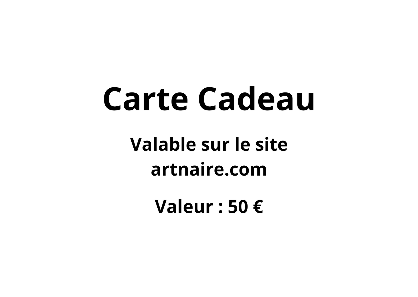 Carte Cadeau