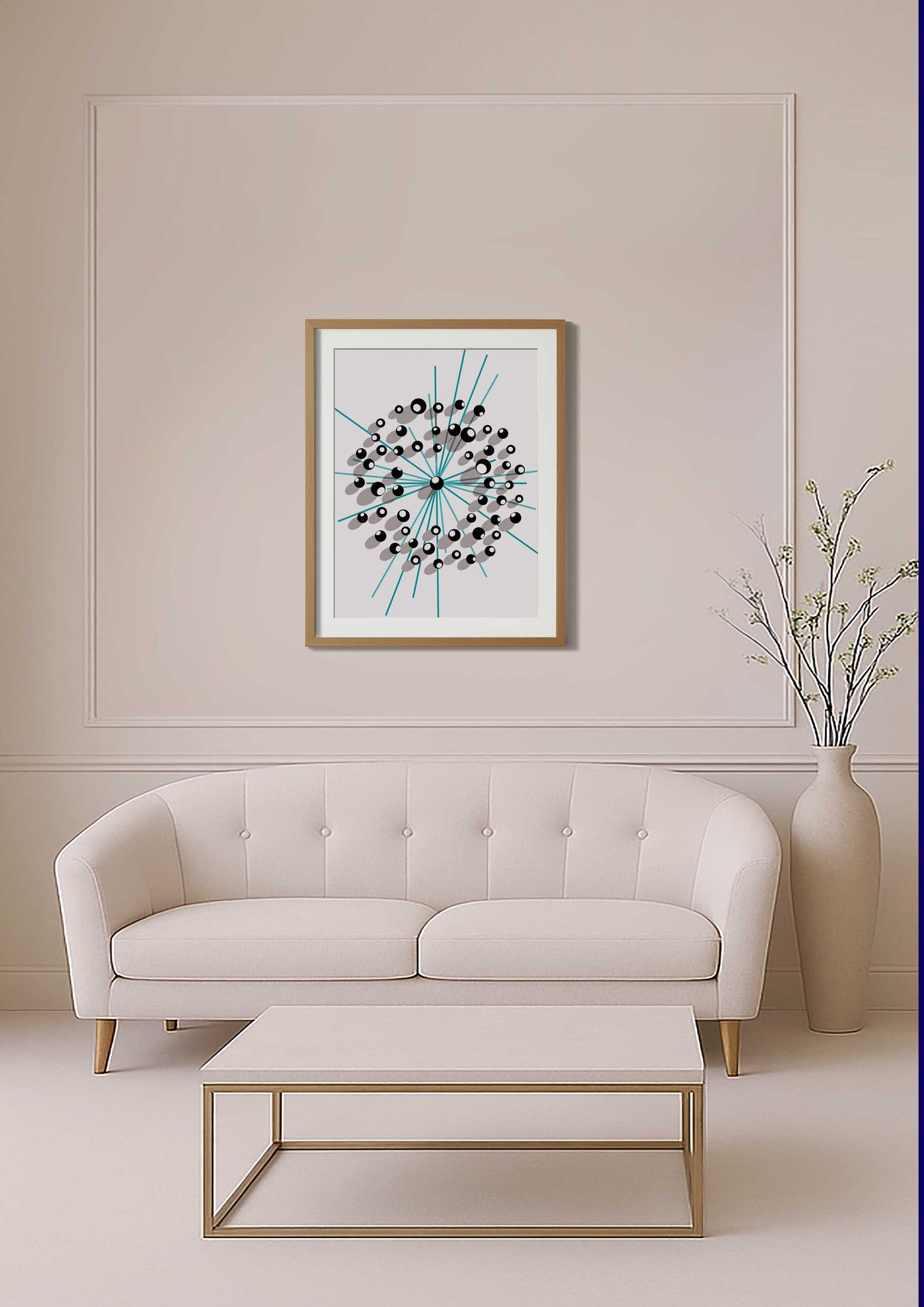 Décoration murale au graphisme épuré