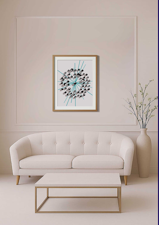 Décoration murale au graphisme épuré