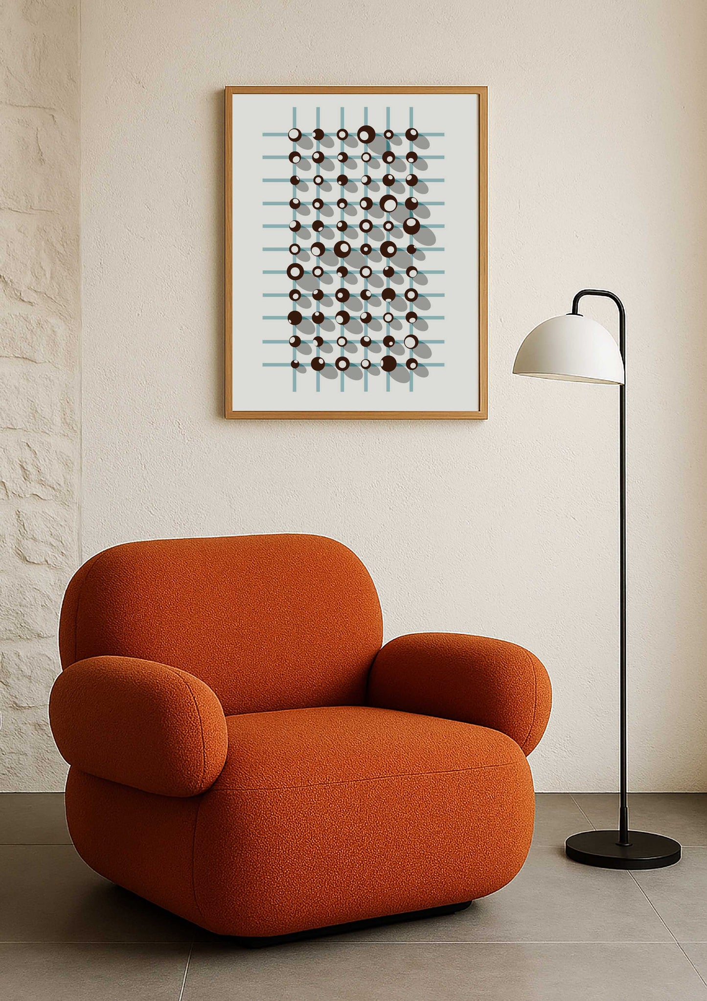 Décoration murale moderne formes géométriques