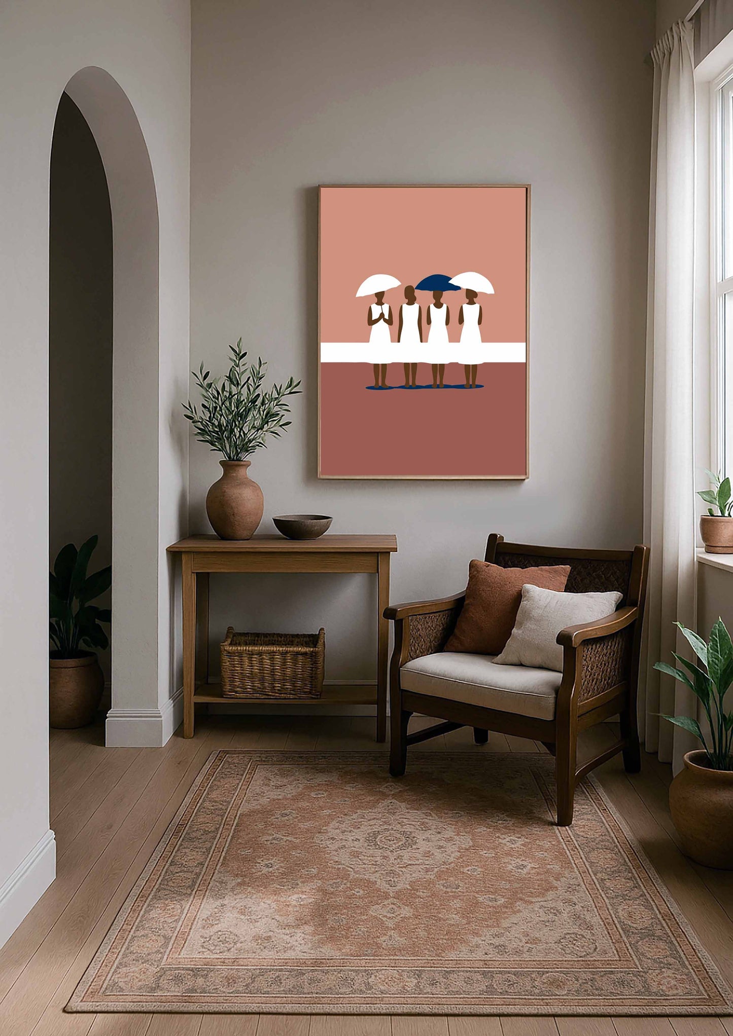 art mural moderne ambiance zen