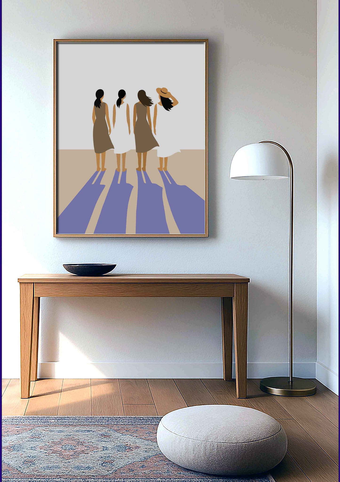 art mural ambiance vacances zen