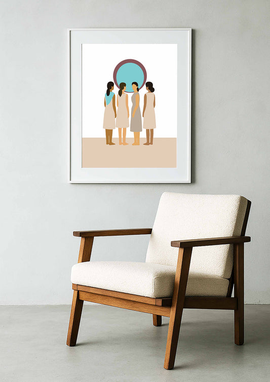 décoration murale apaisante et conceptuelle