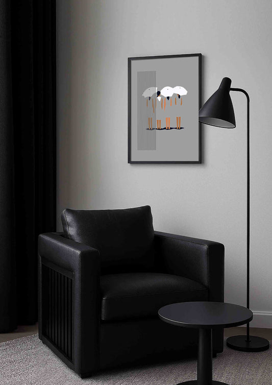 décoration murale graphique et poétique