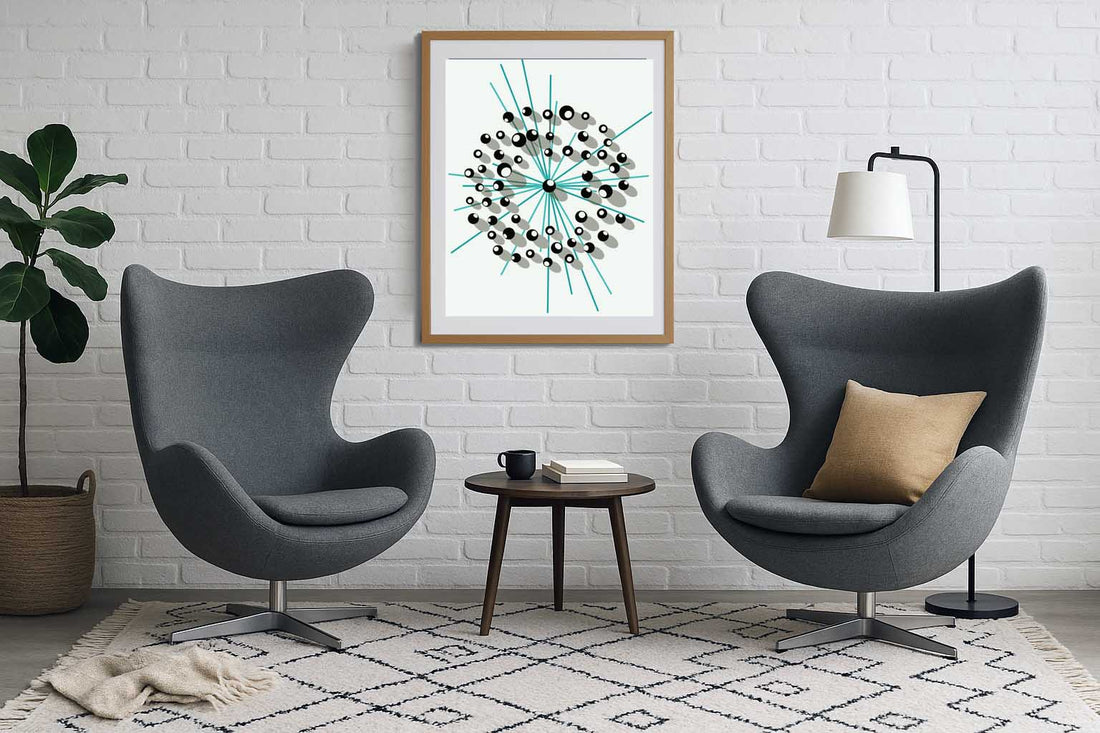 Décoration murale abstraite en harmonie avec la décoration de la pièce