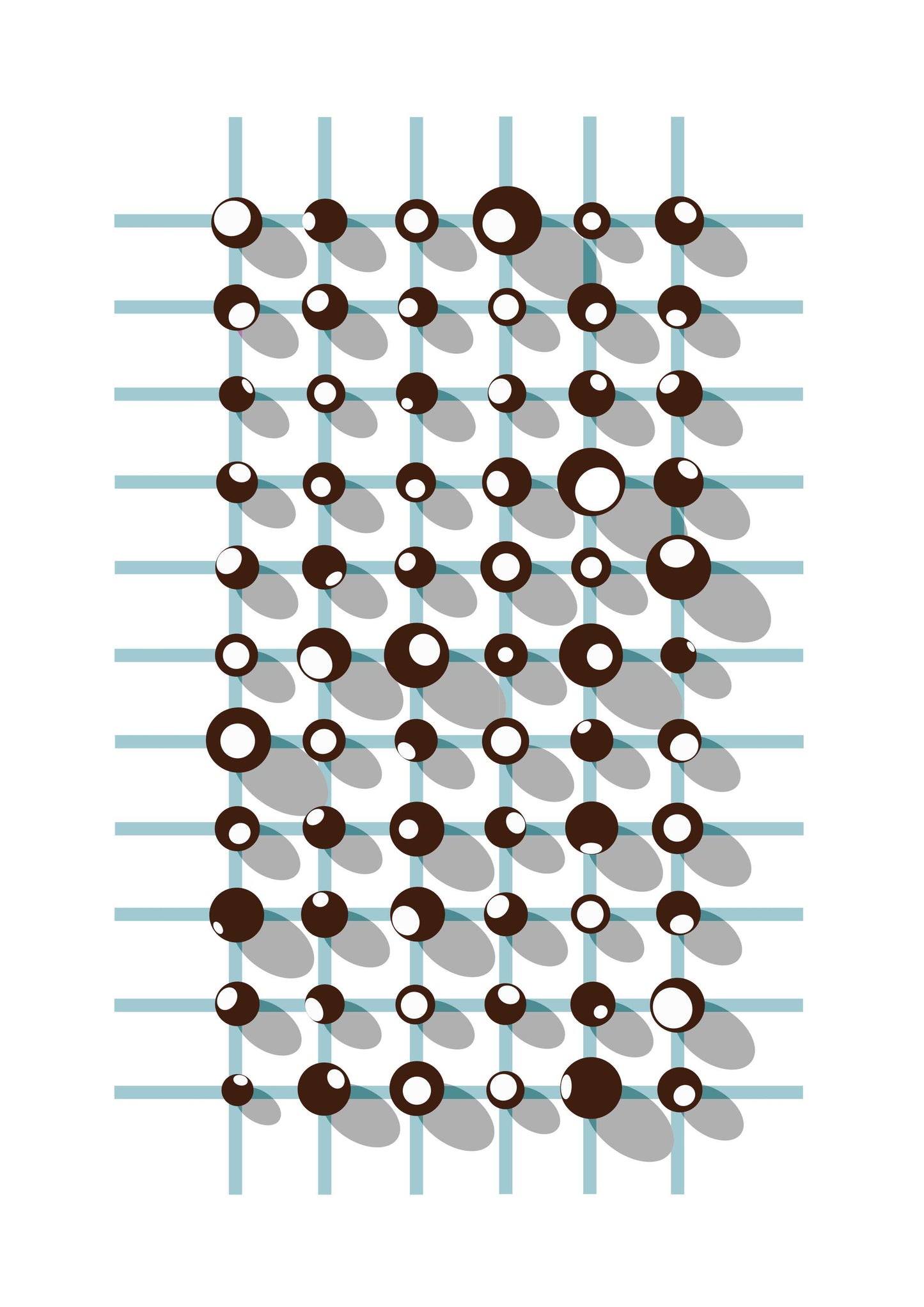 Affiche motif géométrique