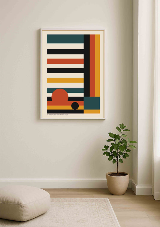 Décoration murale contemporaine inspiration design Bauhaus