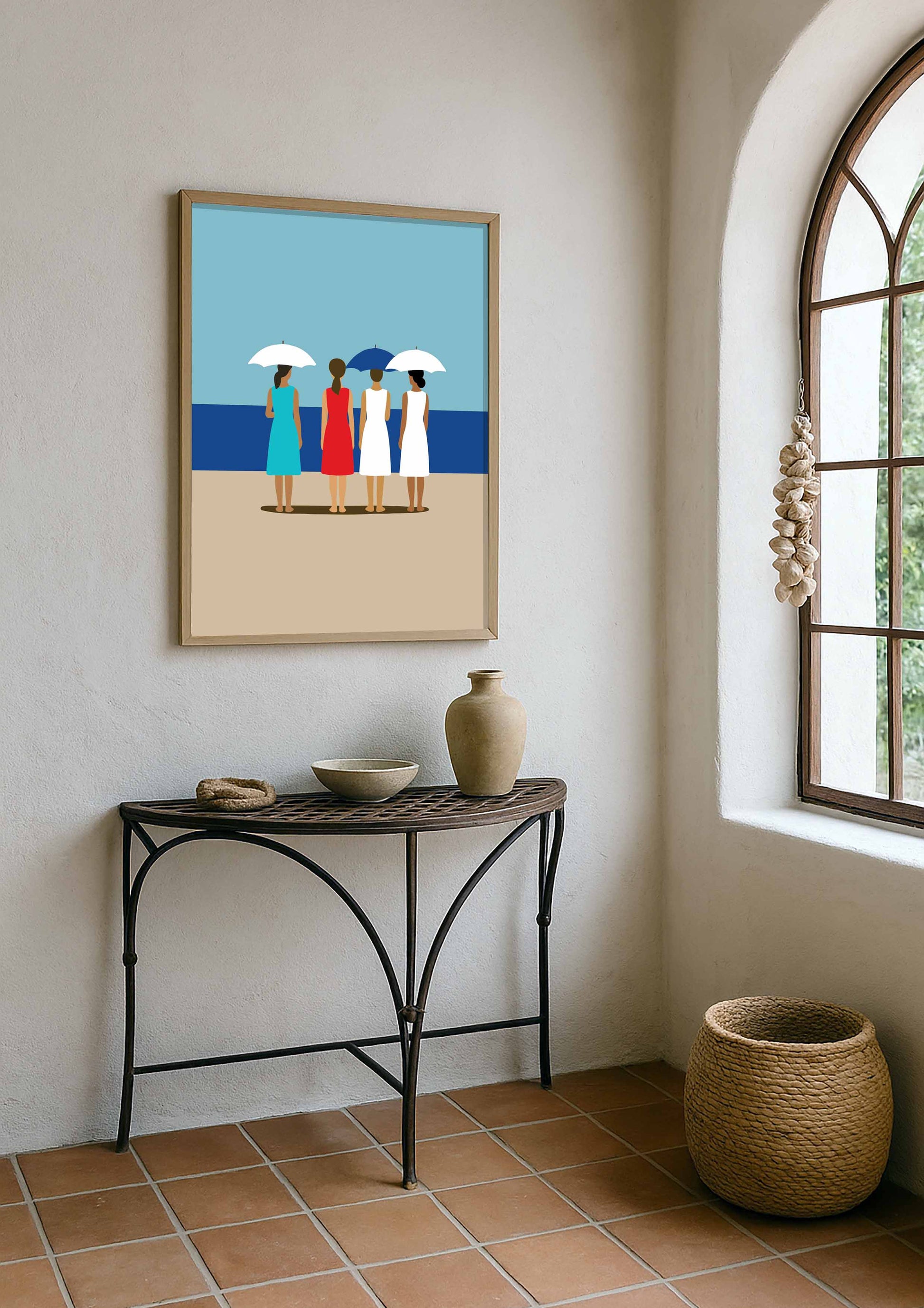 Décoration murale colorée esprit vacances