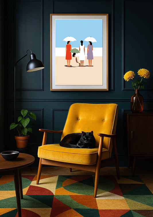 Affiche art mural moderne et poétique