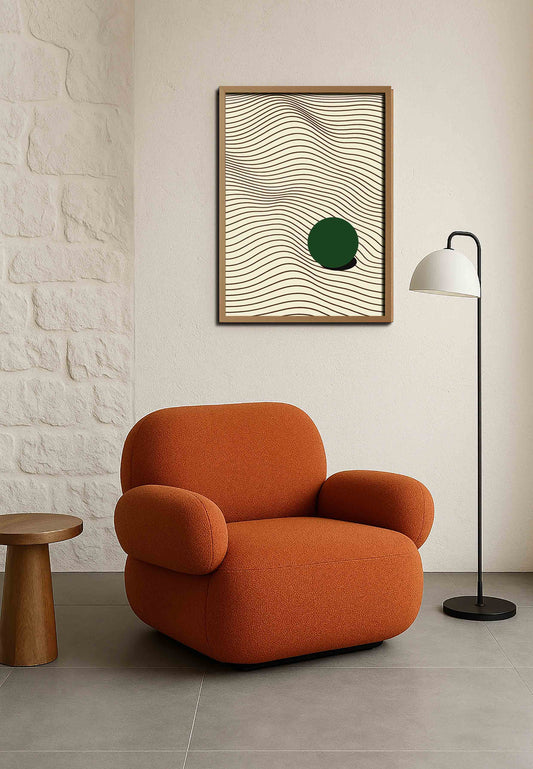 affiche d'art mural contemporain apaisant