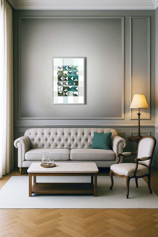 Décoration naturelle épurée, art mural minimaliste