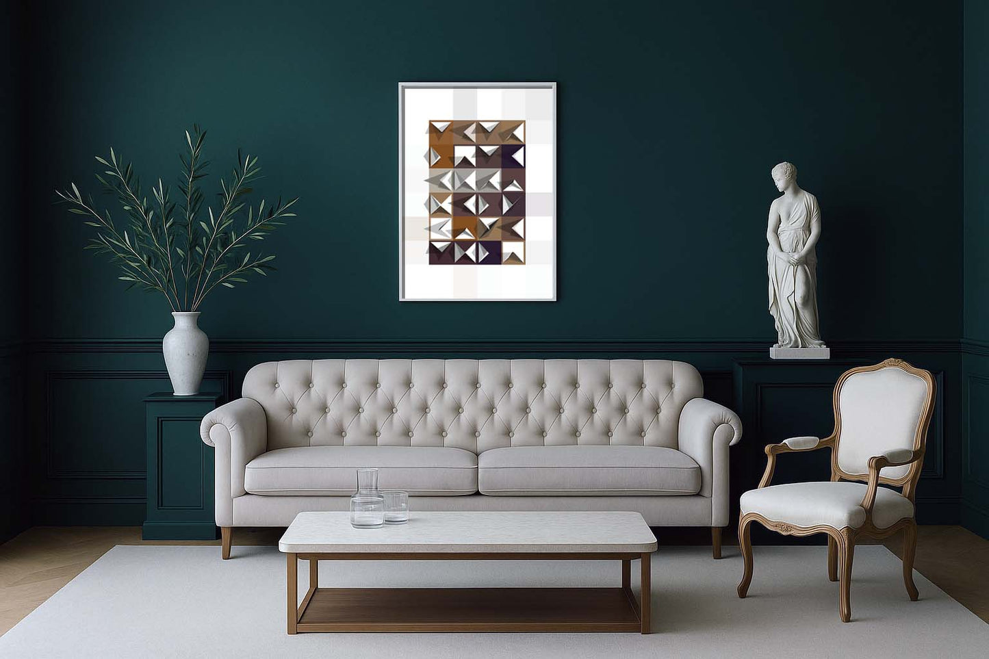 Déco intérieure ambiance “art gallery”