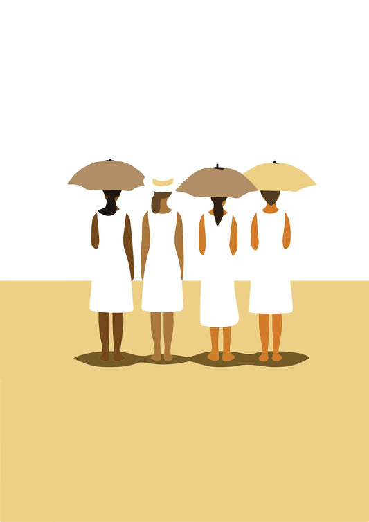 Affiche bohème chic couleurs naturelles