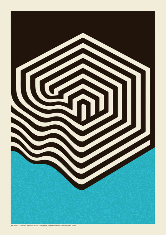 affiche graphique style rétro moderne