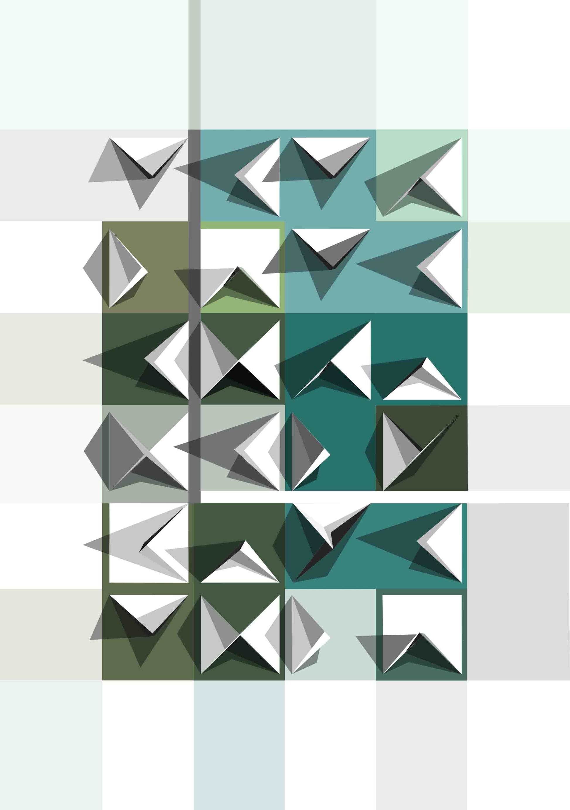 Affiche Japandi, poster géométrique zen