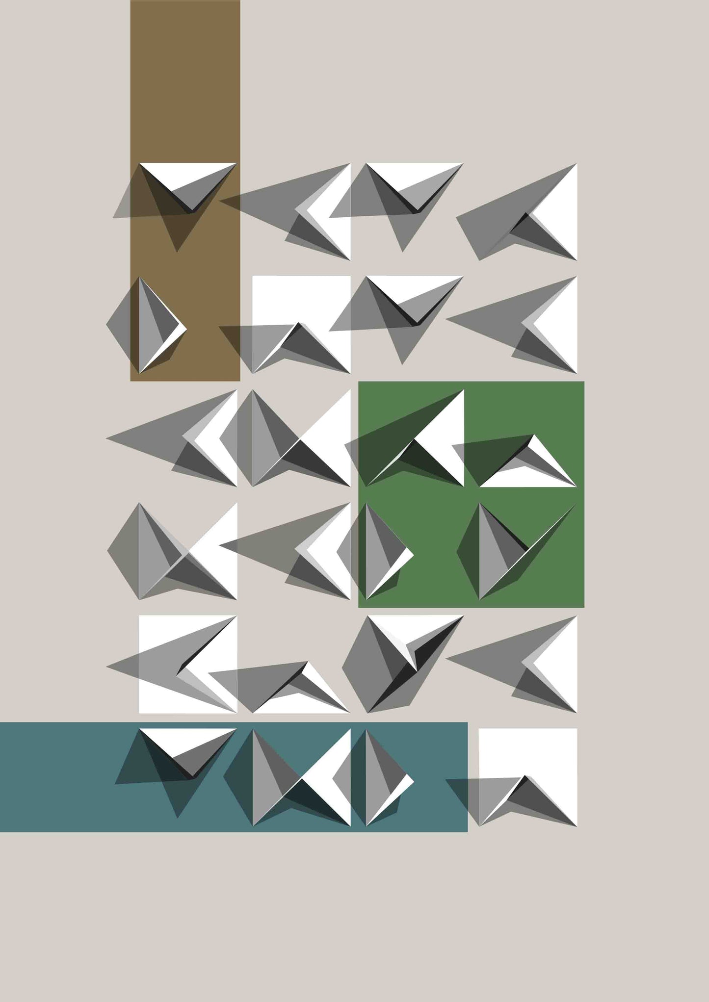 Affiche sculpturale - Design contemporain